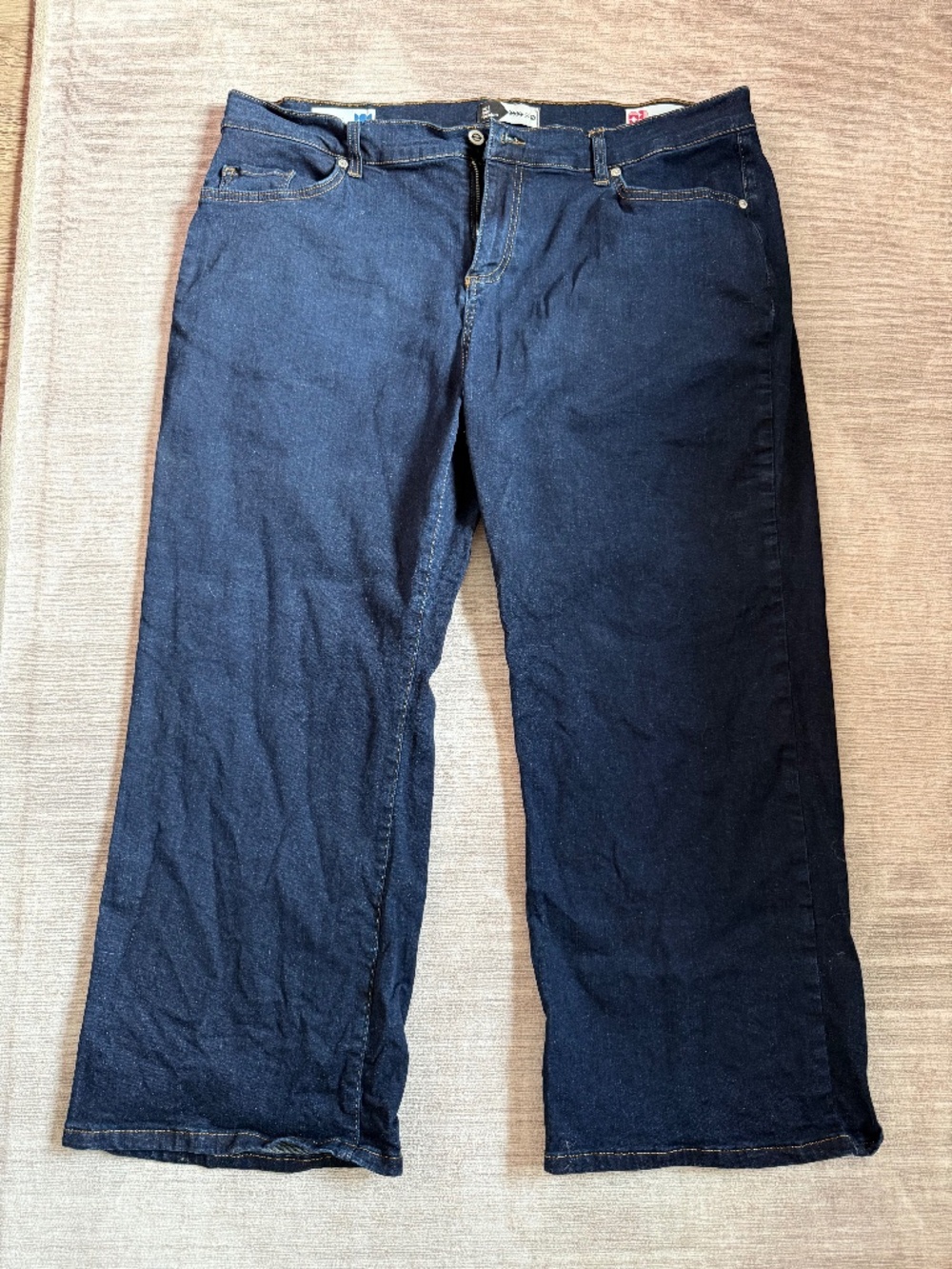 Slo Dark Wash Wide Leg Denim Jean Slow Fashion Unisex